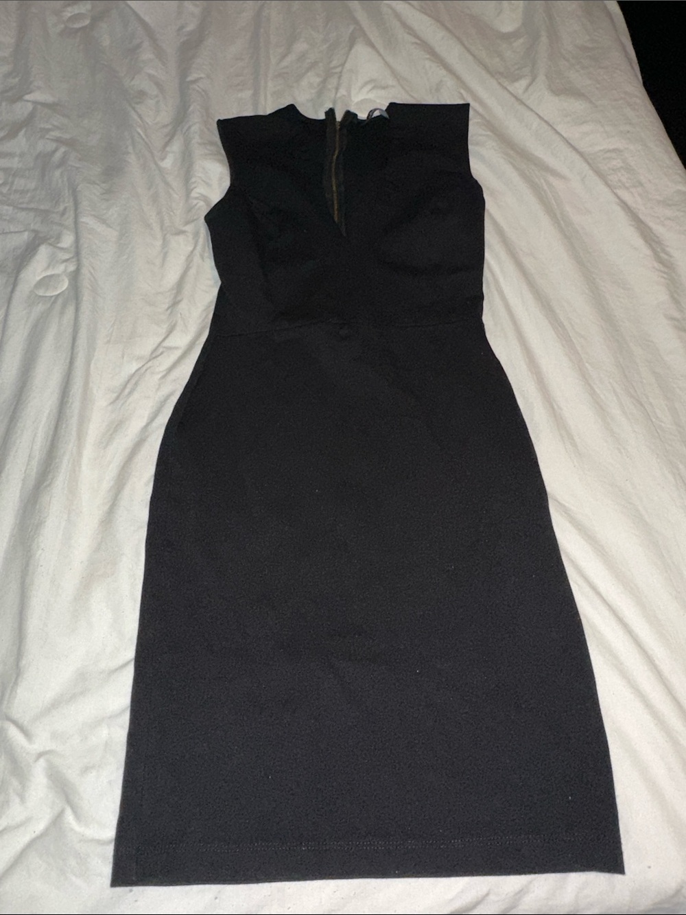 Lulu's Black Sleeveless Midi Sheath Dress